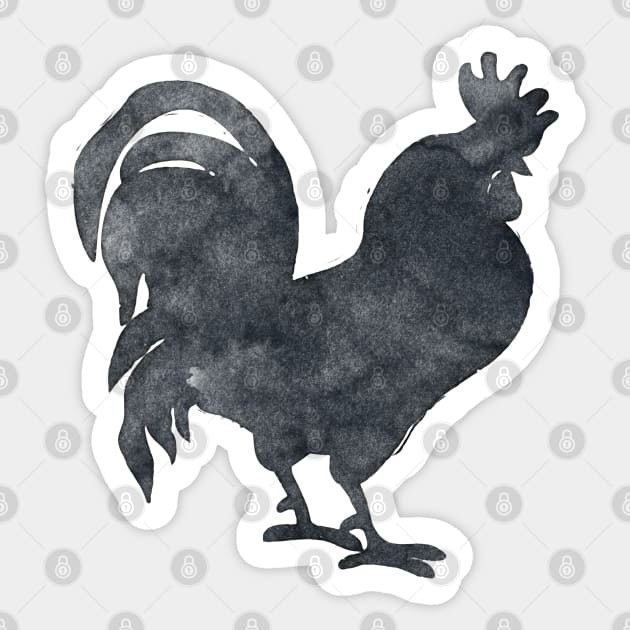 Chicken cockerel Inkpress Artwork Sticker by Art Designs